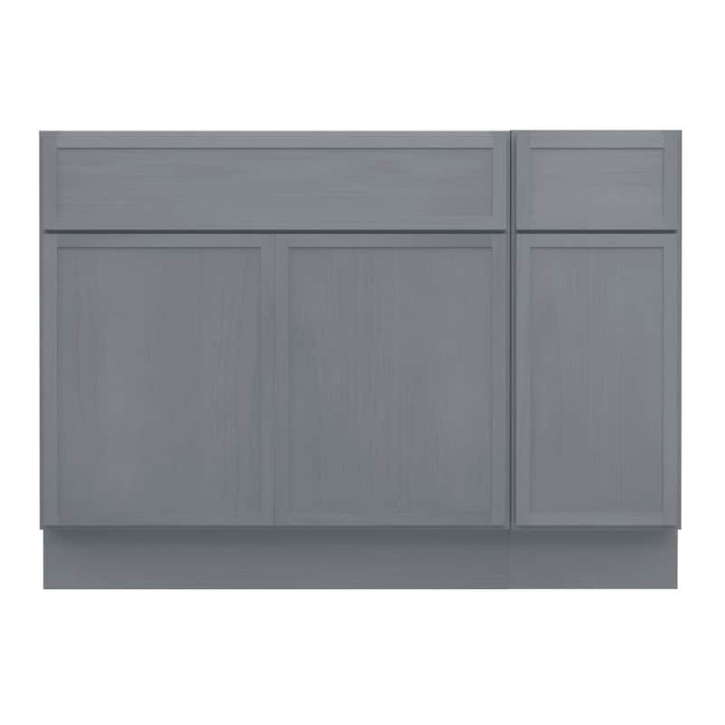 Vanity Art 42" Birch Freestanding Bathroom Vanity Cabinet without Top