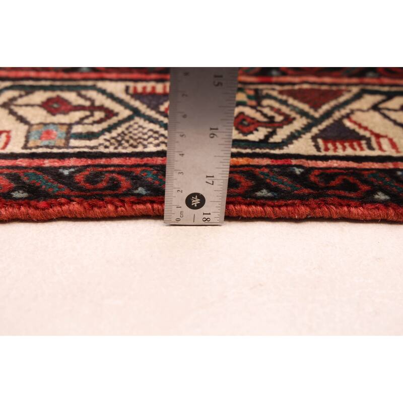 ECARPETGALLERY Hand-knotted Andelz Red Wool Rug - 2'10 x 12'9