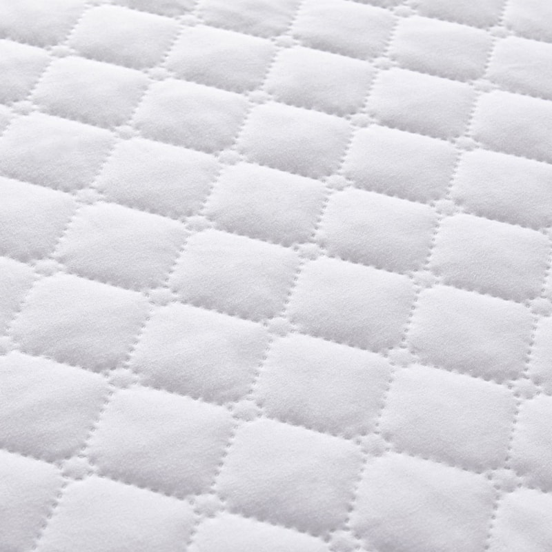 Ultrasonic Quilting Waterproof Mattress Protector Pad Cover - White