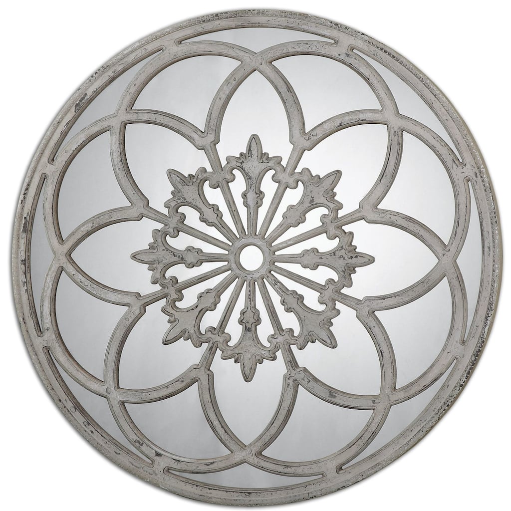 Uttermost Conselyea Rustic Italian Farmhouse Window Round Decorative