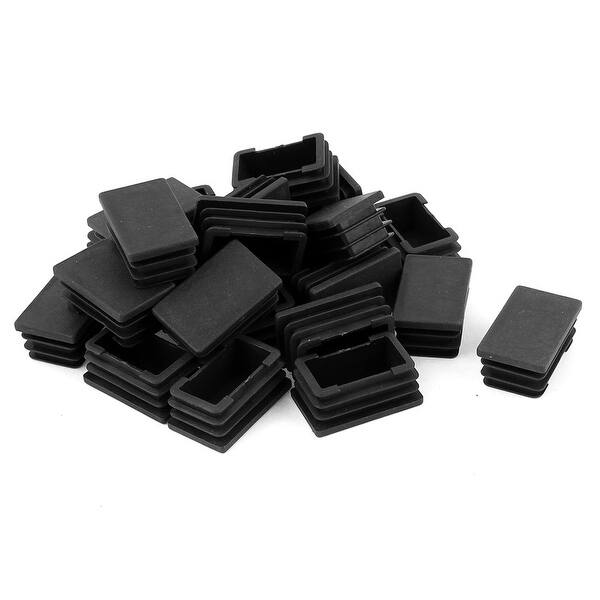 25mm x 40mm Caps Tube Pipe Inserts End Blanking Black 24 Pcs - - 17644550