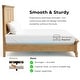 preview thumbnail 4 of 15, Furniture of America Wellington Farmhouse Natural Oak Solid Wood Kids Panel Bed