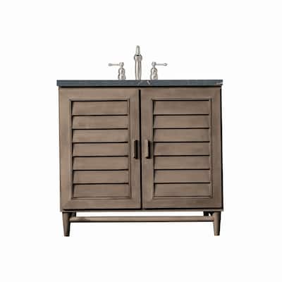James Martin Vanities 620-V36-3PBL Portland 36" Single Basin Wood