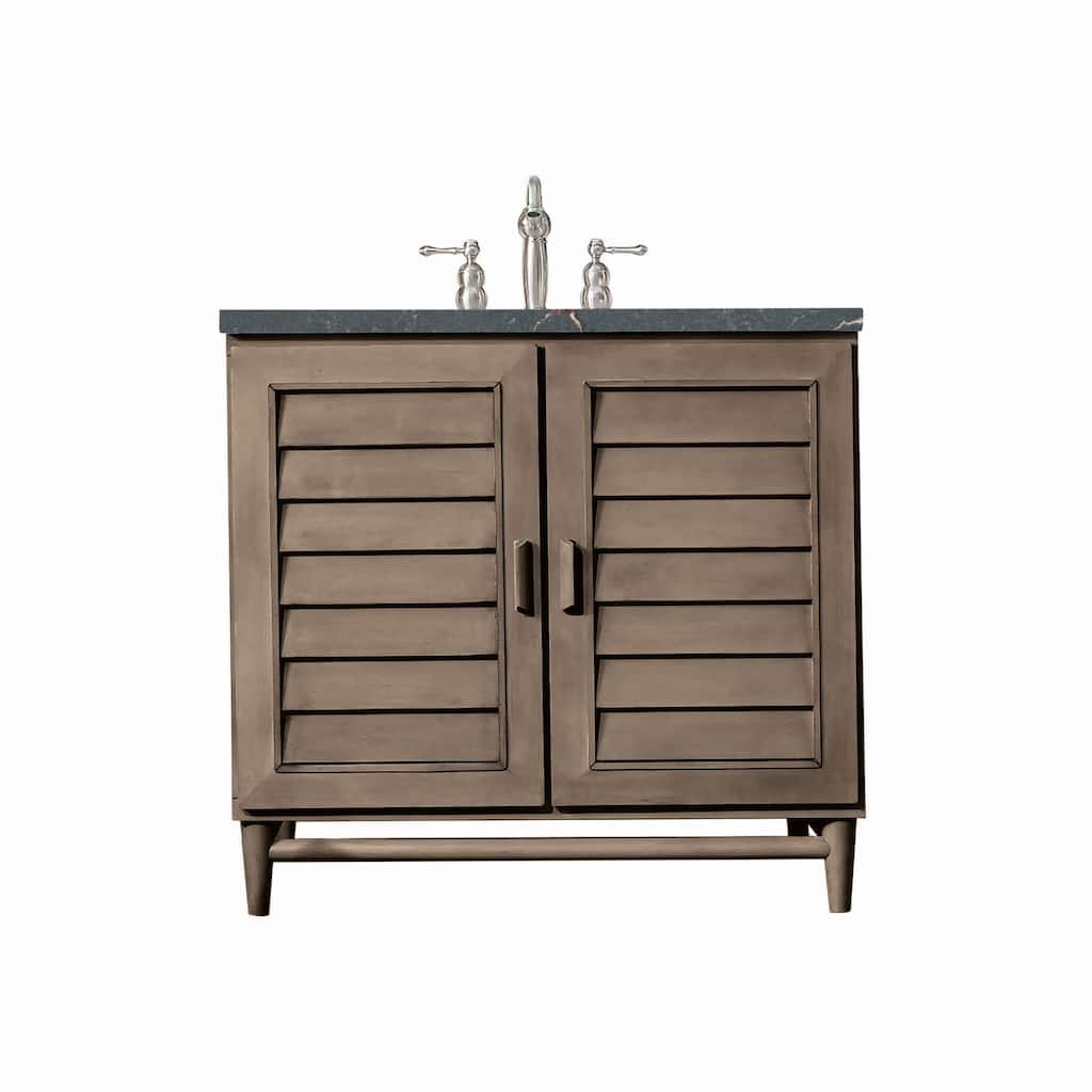 James Martin Vanities 620-V36-3PBL Portland 36" Single Basin Wood