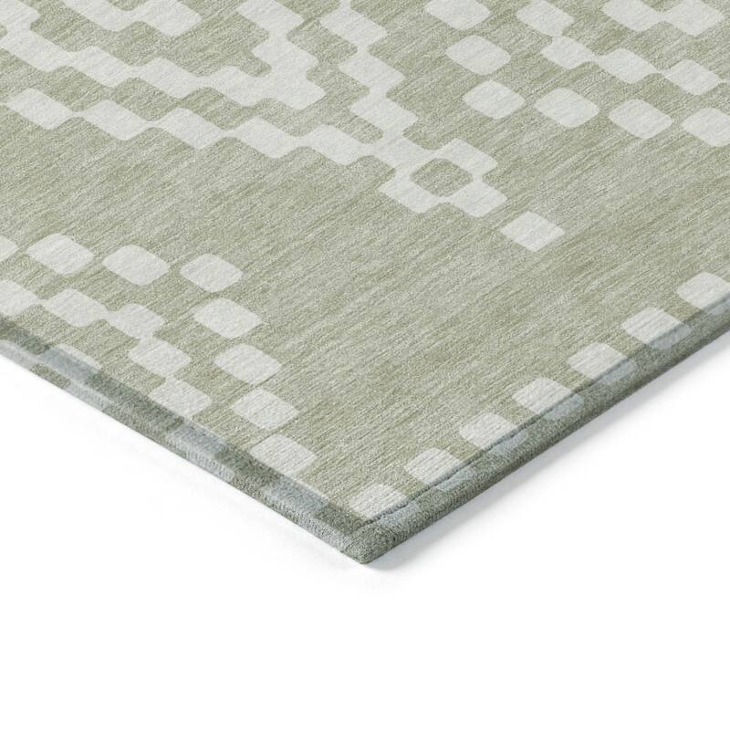HomeRoots Geometric Transitional Rectangle Outdoor Rug