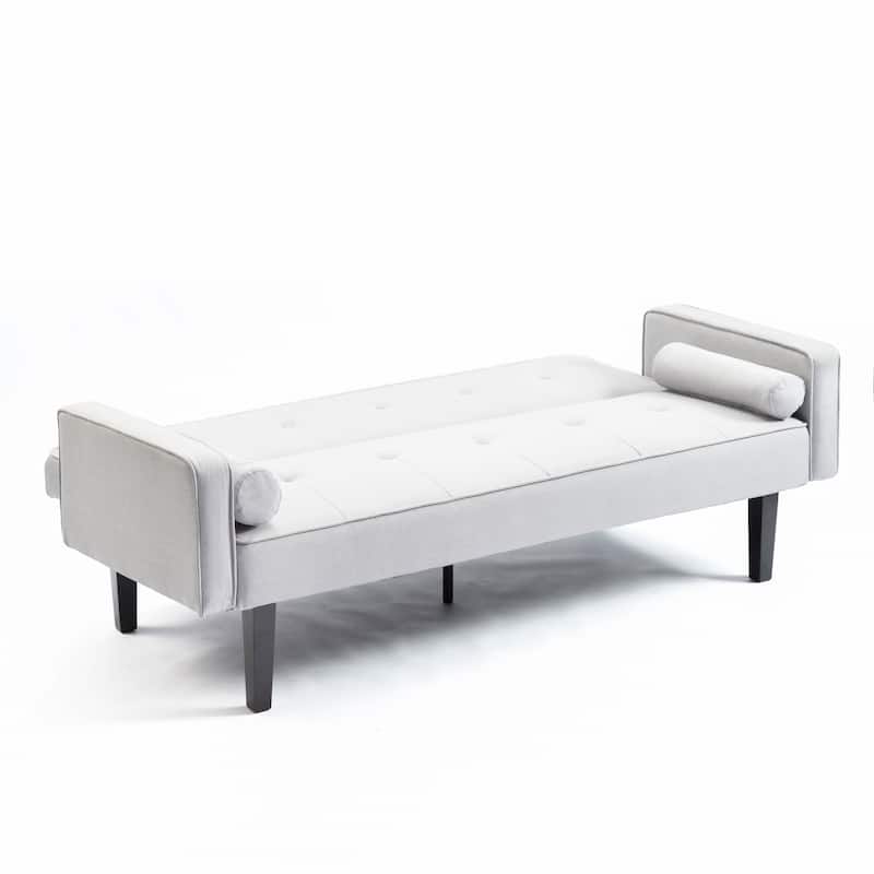 Futon Sofa Bed Convertible Couch Bed with Armrests