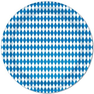 Shop Pack Of 96 Disposable Blue And White Designed Decorative