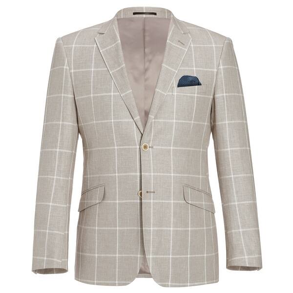 Shop Men S Summer Linen Cotton Blazer Soft Classic Fit Sport Coat