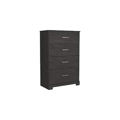 Belachime Black Four Drawer Chest