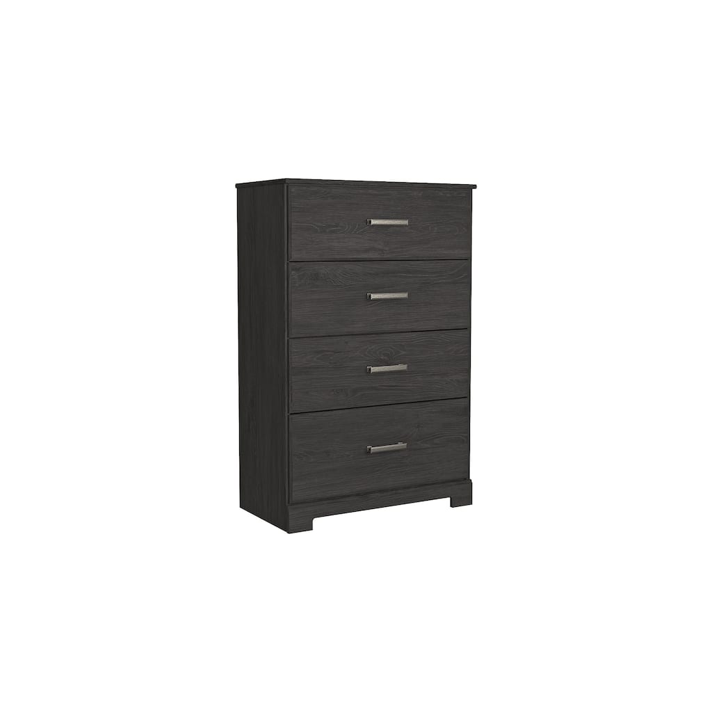 Belachime Black Four Drawer Chest