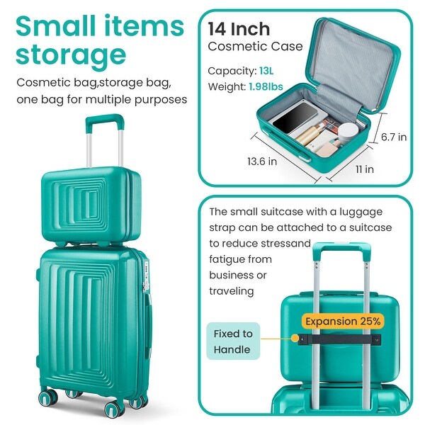 Luggage 4 Piece Sets Hard Shell Lightweight TSA Lock - On Sale