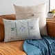 preview thumbnail 3 of 8, Joellen Southwestern Print 13x20-inch Lumbar Throw Pillow Cover Only - Grey/Blue