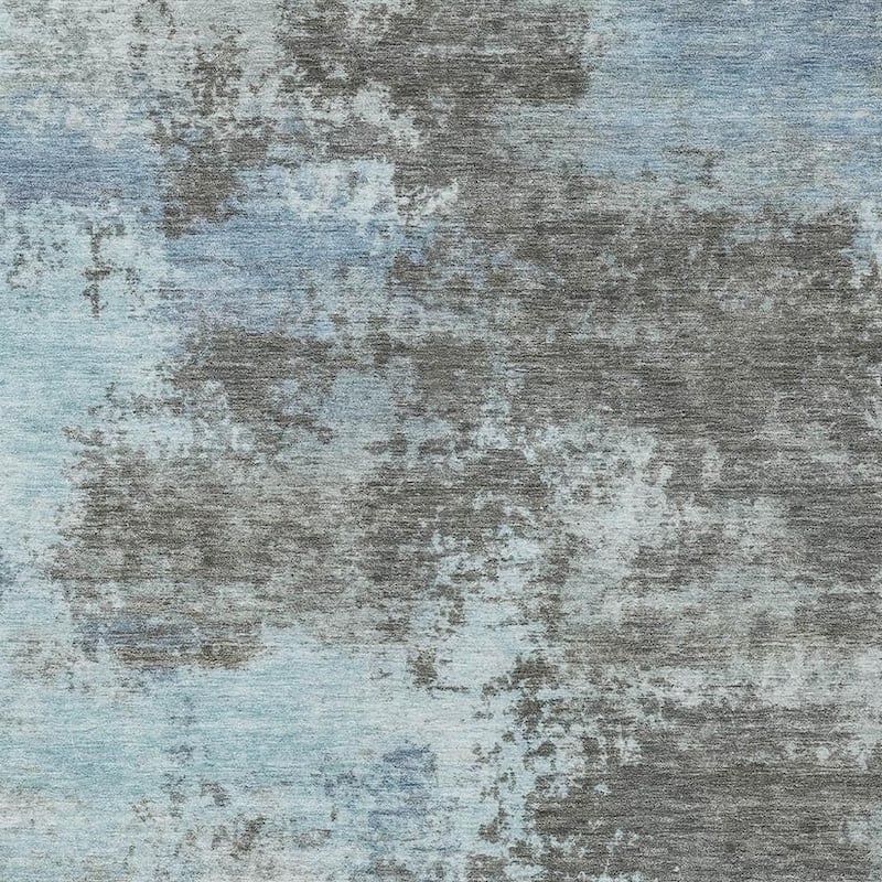 HomeRoots Abstract Transitional Rectangle Outdoor Rug - 9' X 12'