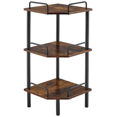 Corner Shelf Stand - 11.81"D x 11.81"W x 26.29"H