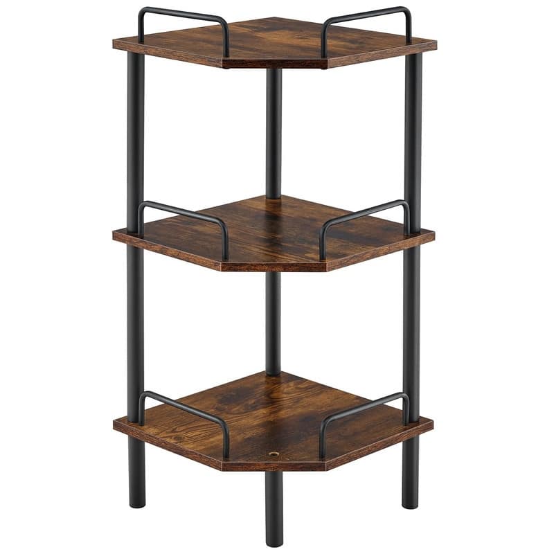 Corner Shelf Stand - 11.81"D x 11.81"W x 26.29"H