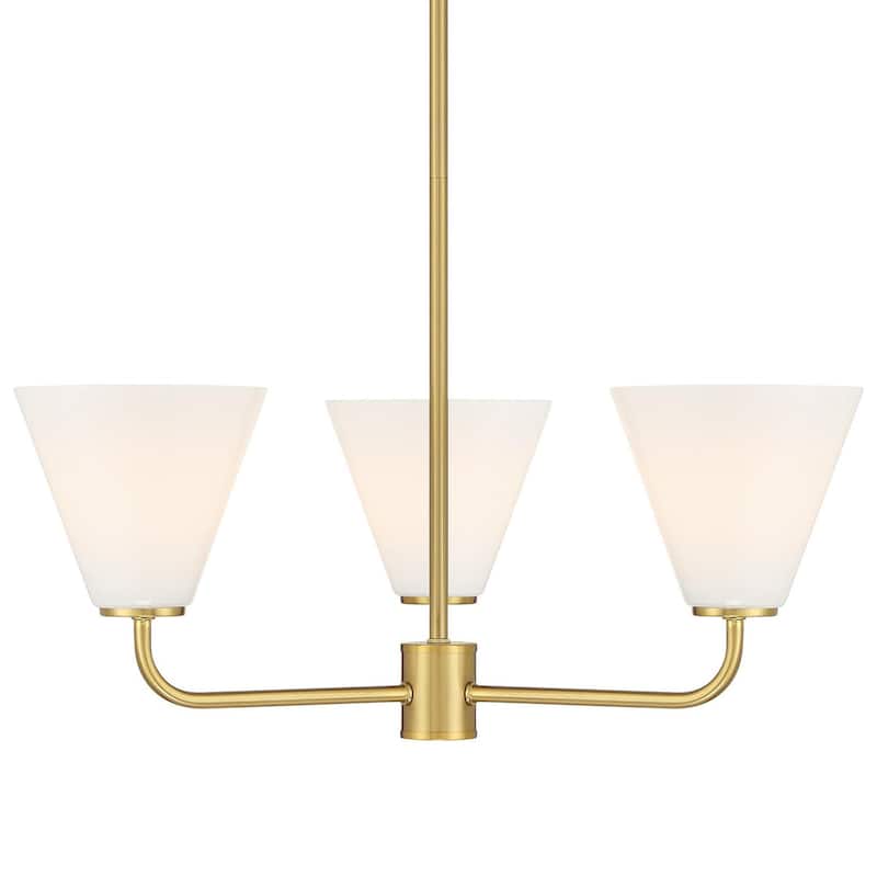 Savoy House 1-4013-3 Blair 3 Light 24" Wide Chandelier - Warm Brass