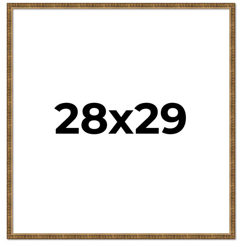 28x29 Frame Gold Kingsley Distressed Solid Wood Picture Frame Width