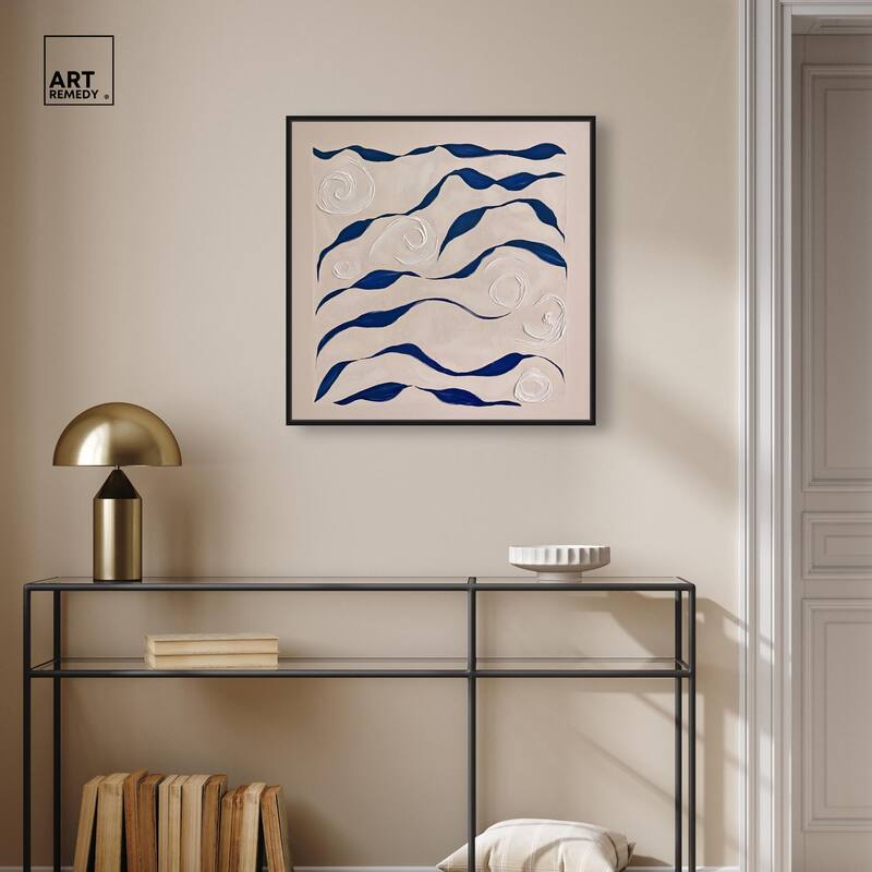 Acrylic Waves Canvas by Art Remedy