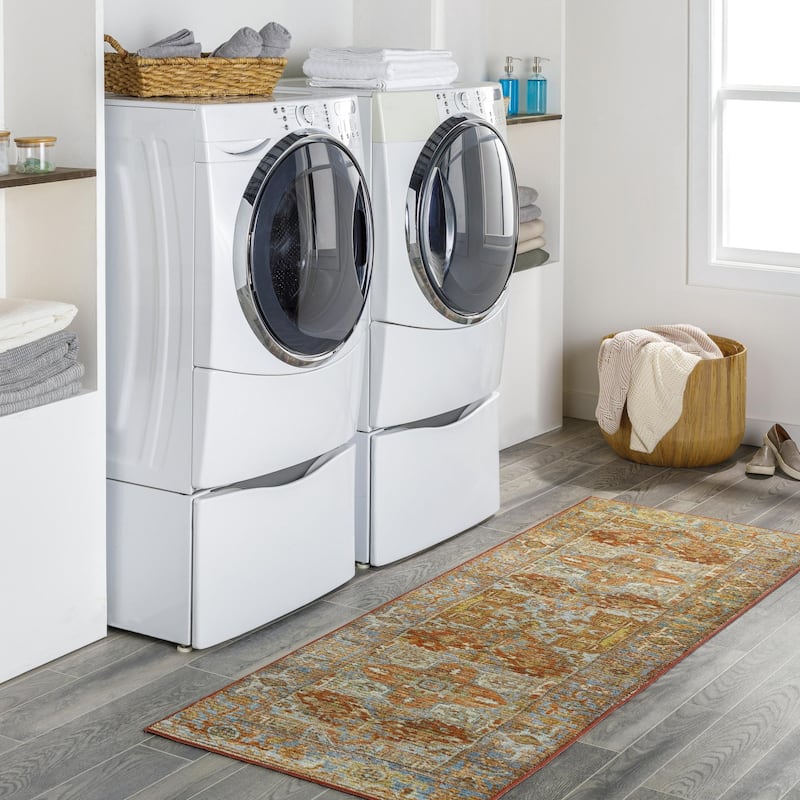 Livabliss Leicester Persian Machine Washable Area Rug