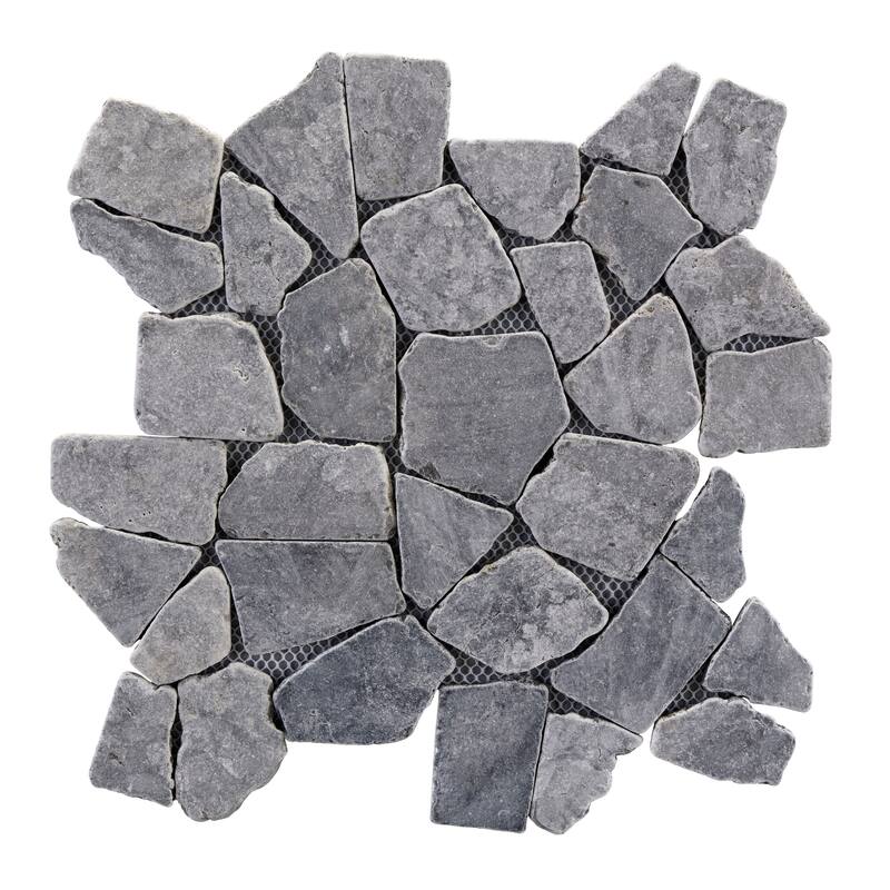 Full Eclectic 18 in. x 18 in. Marble Tumbled Wall and Floor Tile