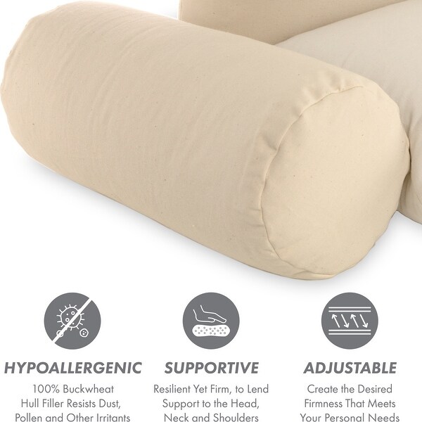 buckwheat neck roll pillow