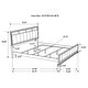 preview thumbnail 40 of 74, Barzini 5-Piece Bedroom Set with Upholstered Headboard