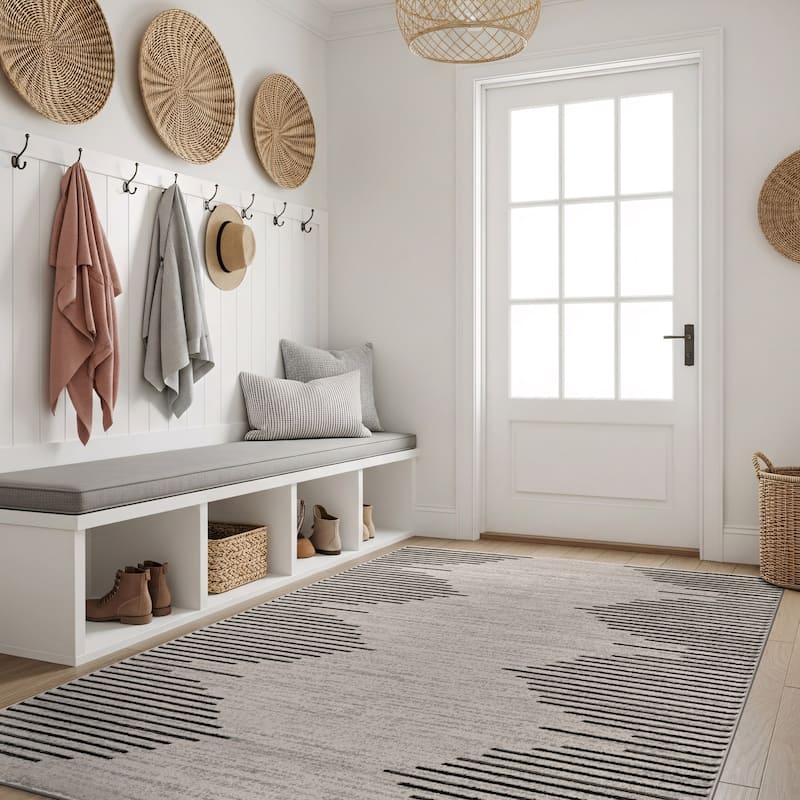 Bohemian Stripe Area Rug