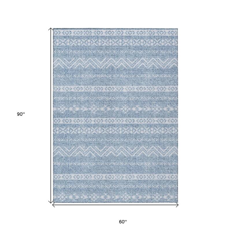 HomeRoots Southwestern Transitional Rectangle Outdoor Rug