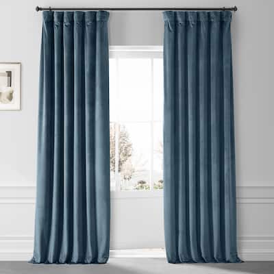 Exclusive Fabrics Signature Plush Velvet Hotel Blackout Curtain (1 Panel)