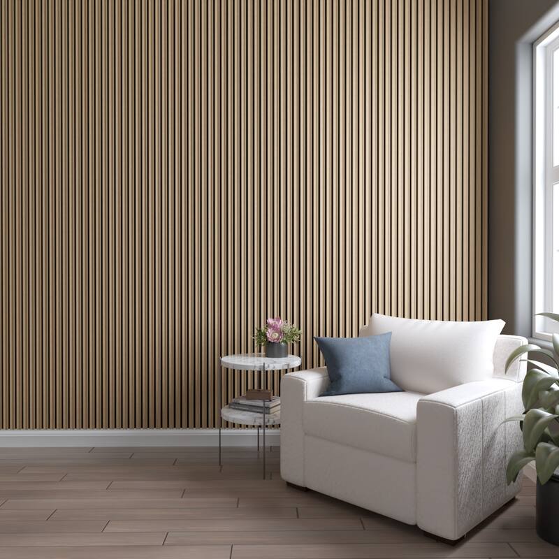 AcoustixPro Noise Cancelling Concave Small Slat Wall Panel (2 Pack)