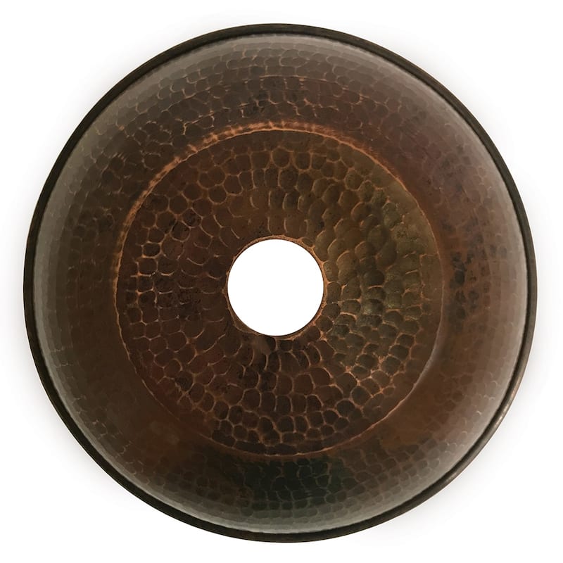 Hammered Copper 8.5" Dome Pendant Light Shade in Oil Rubbed Bronze (SH-L200DB)