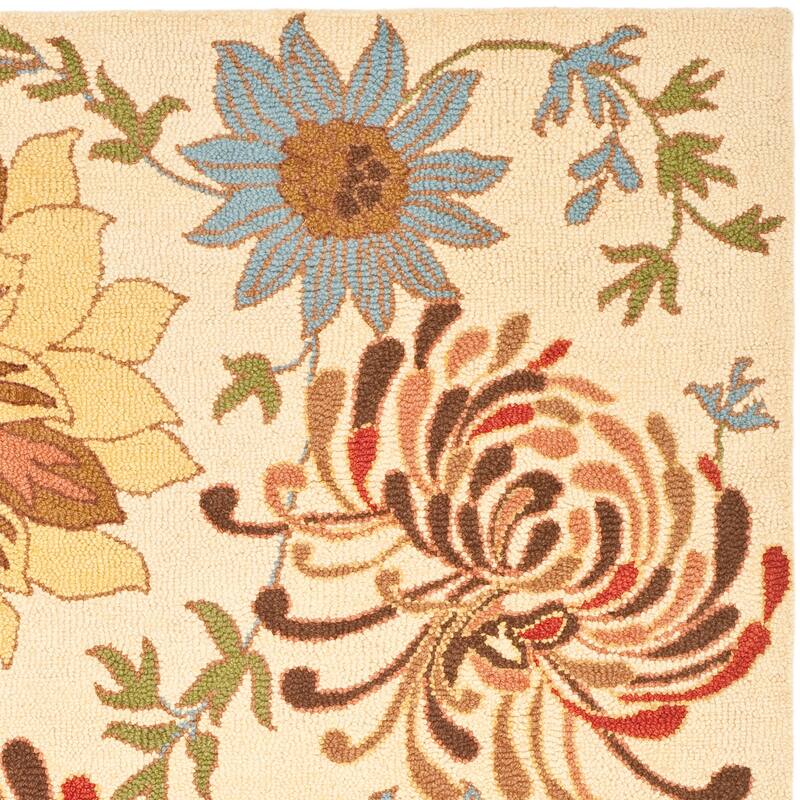 SAFAVIEH Handmade Blossom Arminda Modern Floral Wool Rug