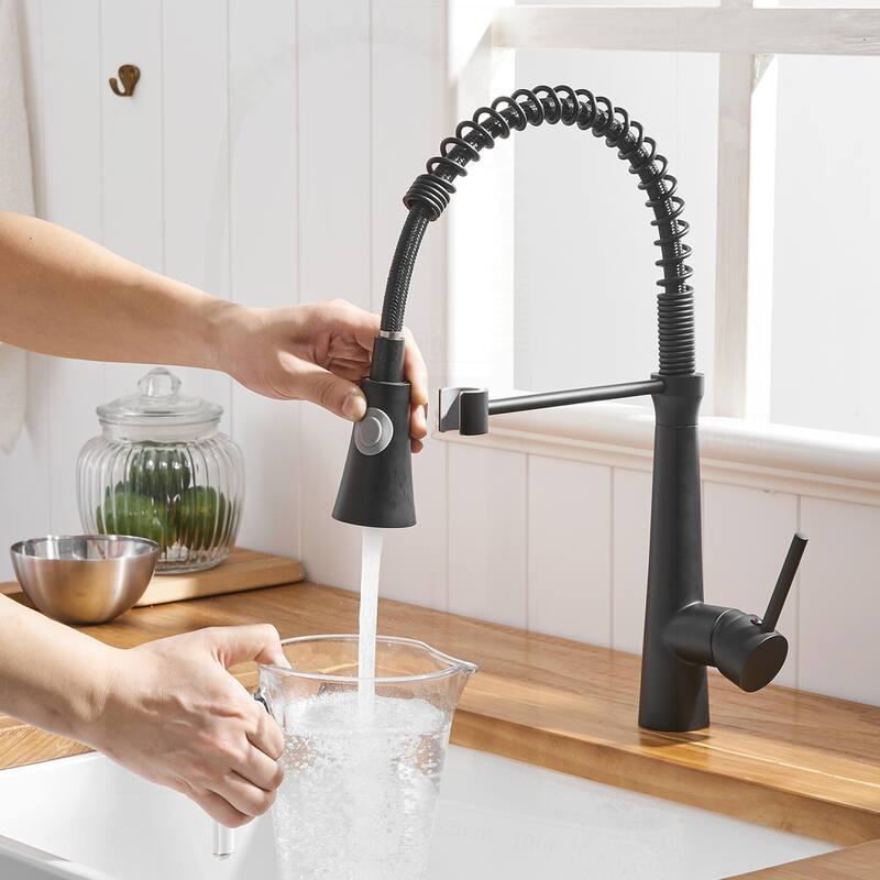 Commercial Kitchen Faucet with Pull Down Sprayer