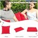 preview thumbnail 6 of 8, Gymax 7PCS PE Rattan Patio Sectional Sofa Conversation Set w/ Red - See Details