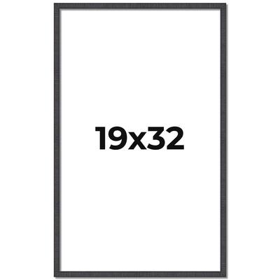 19x32 Frame Brown Solid Wood Picture Frame - Complete Modern Photo