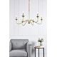 preview thumbnail 6 of 71, Rohan Collection 6-Light Chandelier 36" W x 19" H - Brass