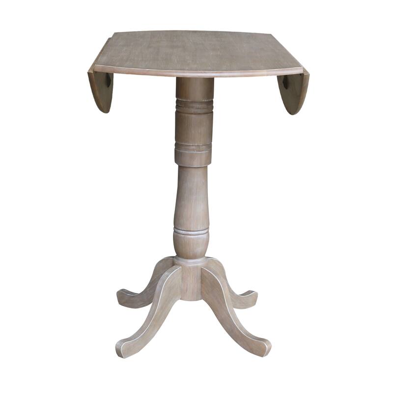 42 in. Round Dual Drop Leaf Dining Table