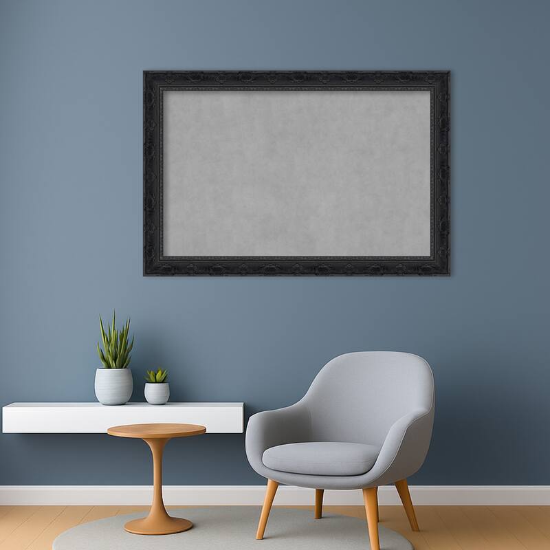 Amanti Art Filigree Gloss Black Framed