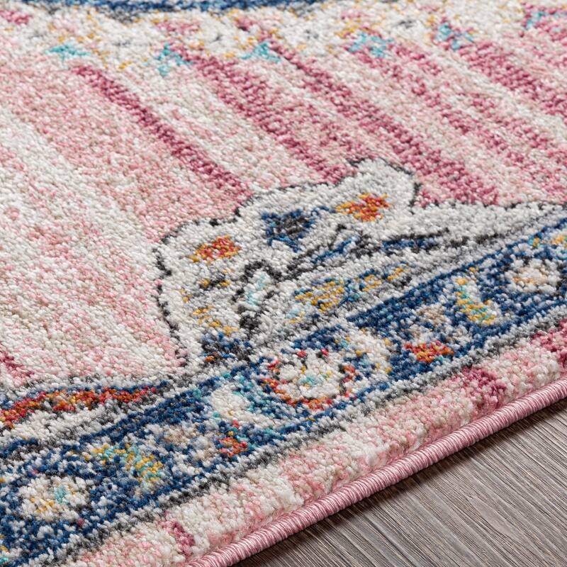 Gabbie Distressed Medallion Area Rug