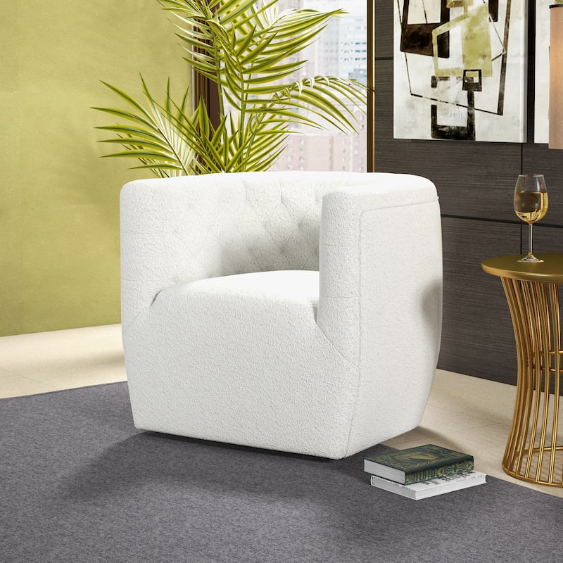 Luxor Mid Century Modern Swivel Accent Comfy Chair