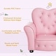 preview thumbnail 9 of 8, Kids Sofa Toddler Tufted Upholstered Sofa Chair - 23.25" L x 16.25" W x 19.25" H