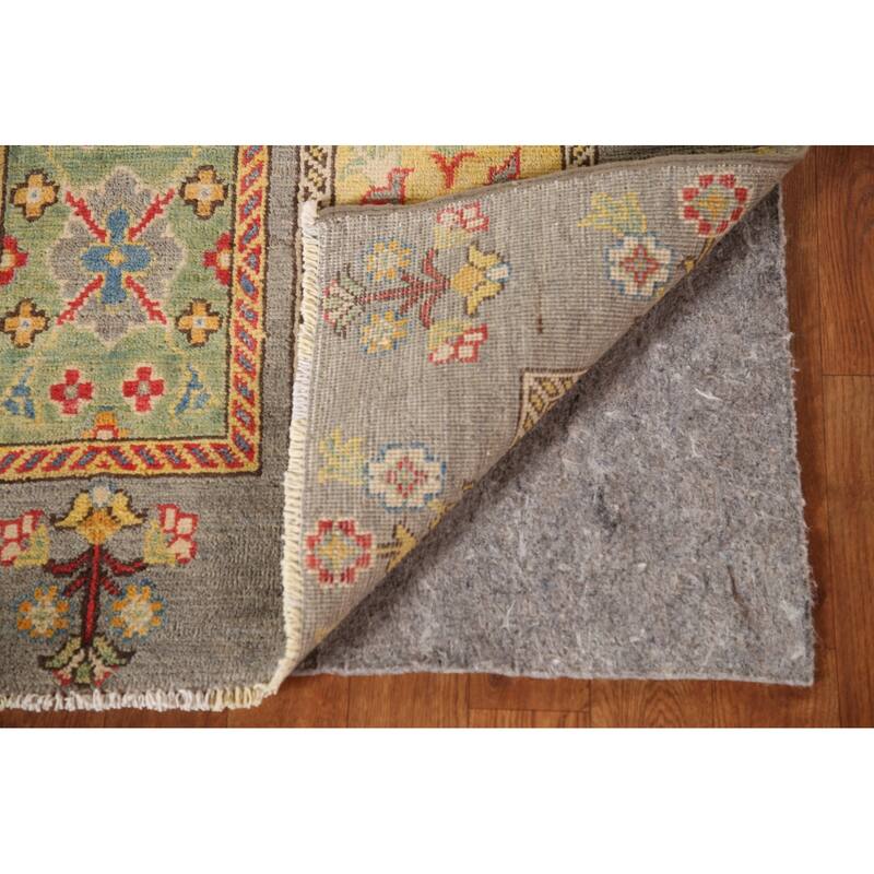 Kazak Oriental Accent Rug Hand-Knotted Geometric Wool Carpet - 3'5"x 5'0"