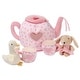 preview thumbnail 1 of 4, Lambs & Ivy Tea Party Interactive Plush Playset Toy w/ Cups, Pot, Goose & Bunny