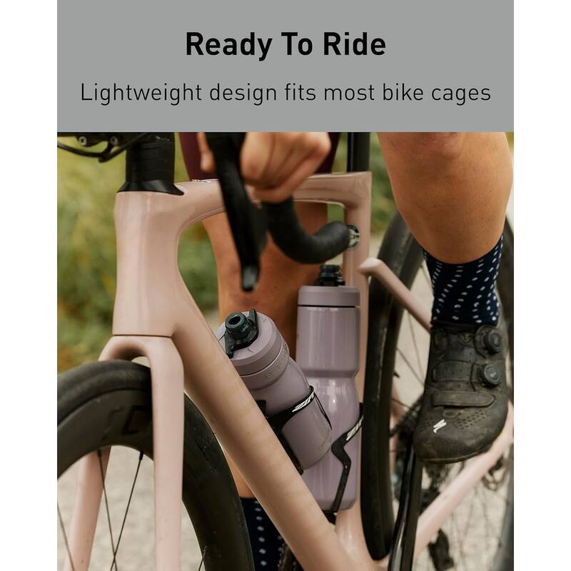 18oz Podium Steel Double-Wall Insulated Water Bottle for Cycling, Stone