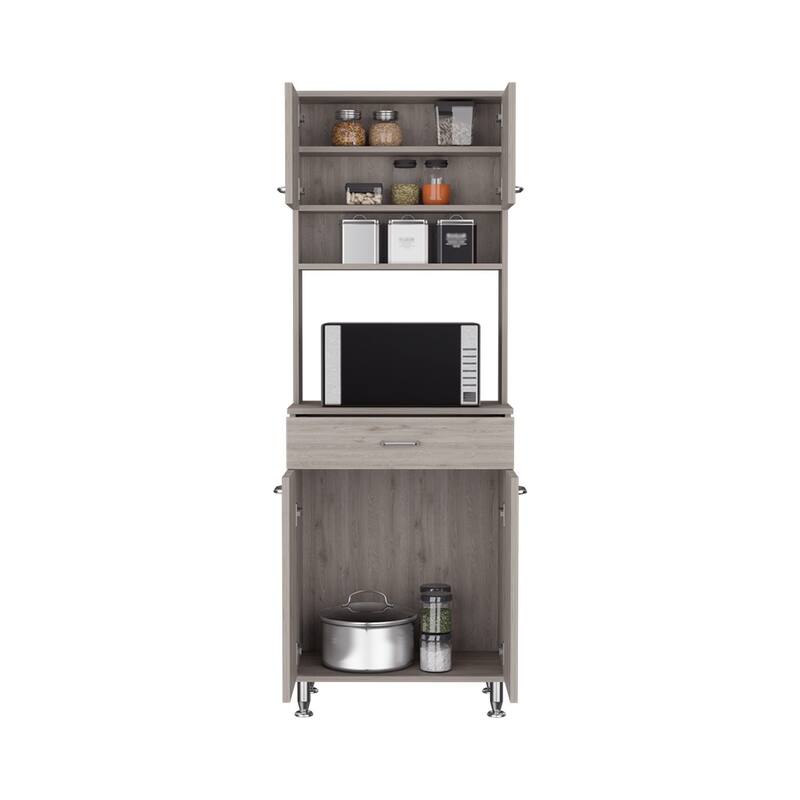 Pantry With Two Double Door Cabinet