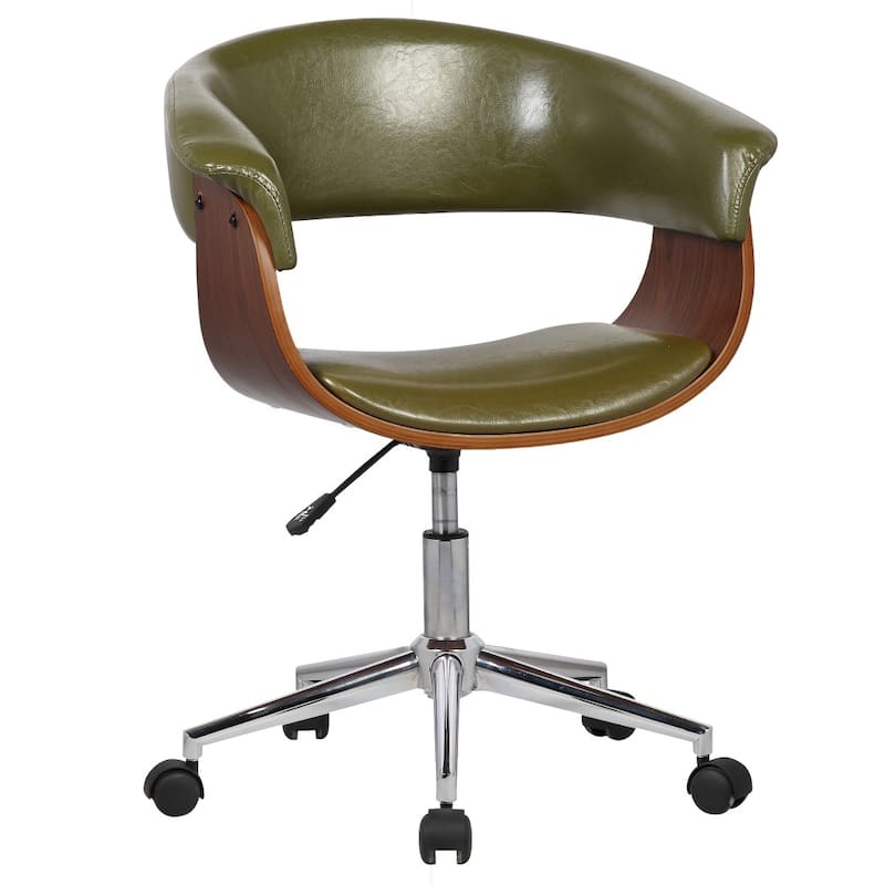 Carson Carrington Heby Faux Leather Mid-Century Office Chair
