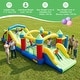 preview thumbnail 9 of 8, Gymax Inflatable Bounce Castle w/Jumping House Ocean Balls Dual Slides - Multicolor