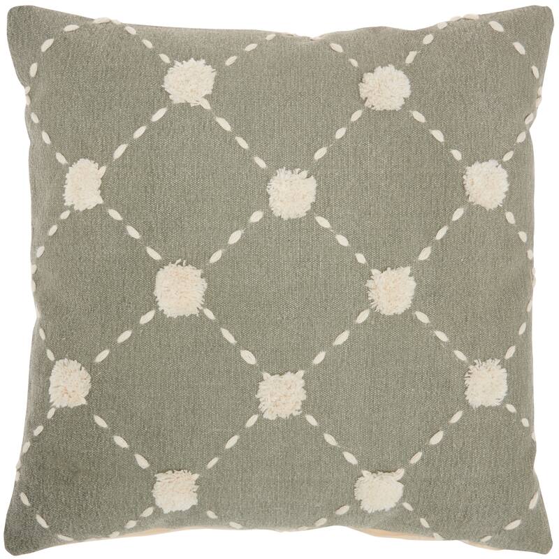 Mina Victory Life Styles Sage Throw Pillow , ( 20"X20" )