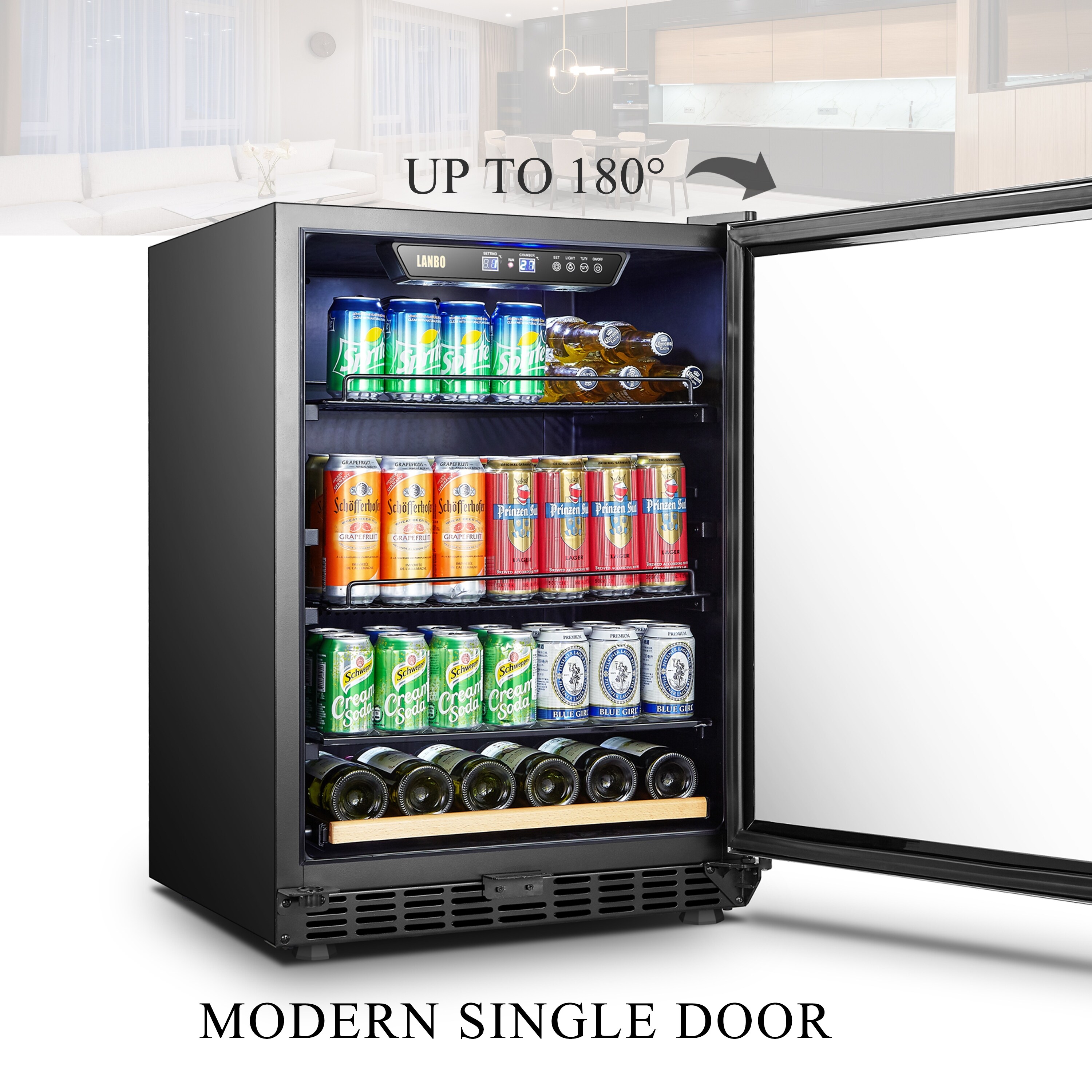 Lanbo online beverage refrigerator