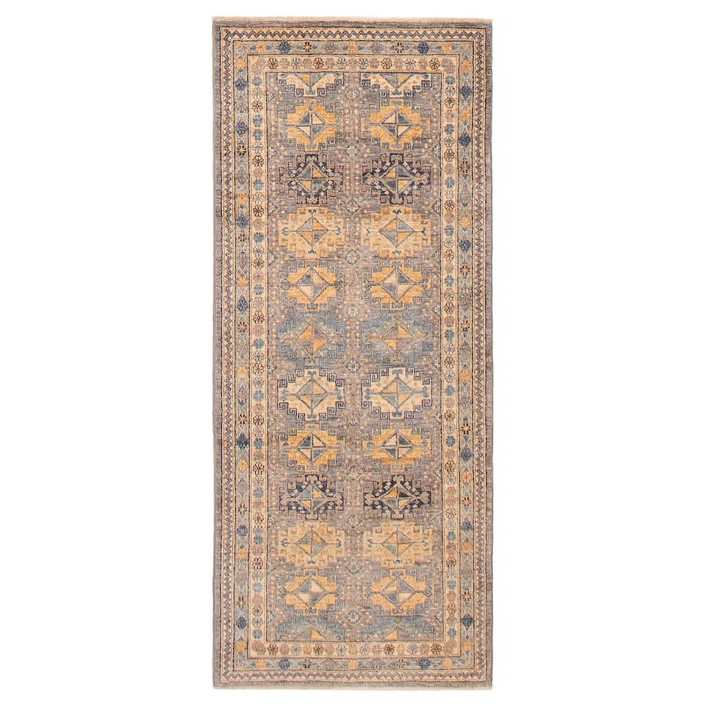 ECARPETGALLERY Hand-knotted 18 Of 20 Pak Finest Transitional Grey Wool Rug - 2'8 x 6'5